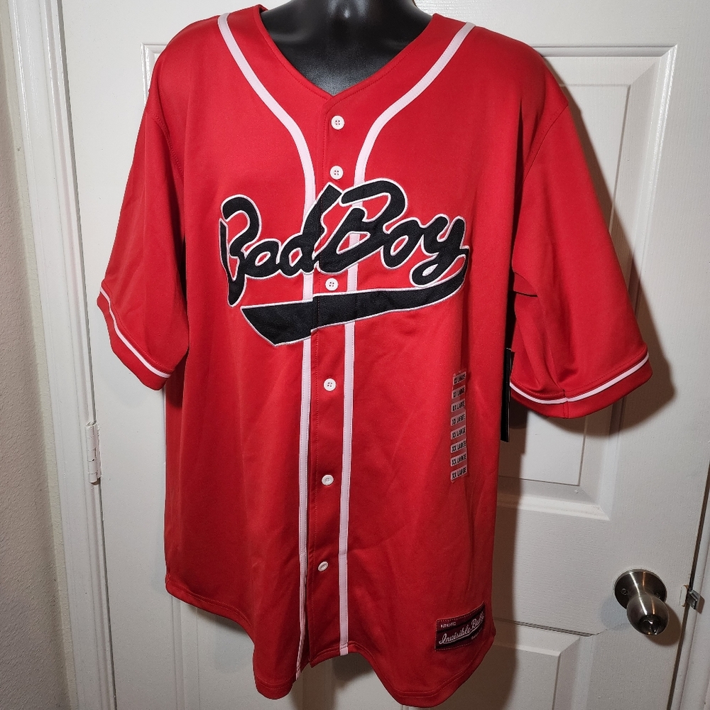 Bad Boy Collection Biggie #72 Baseball Jersey Hip Hop Invisible Bully Vintage 2X